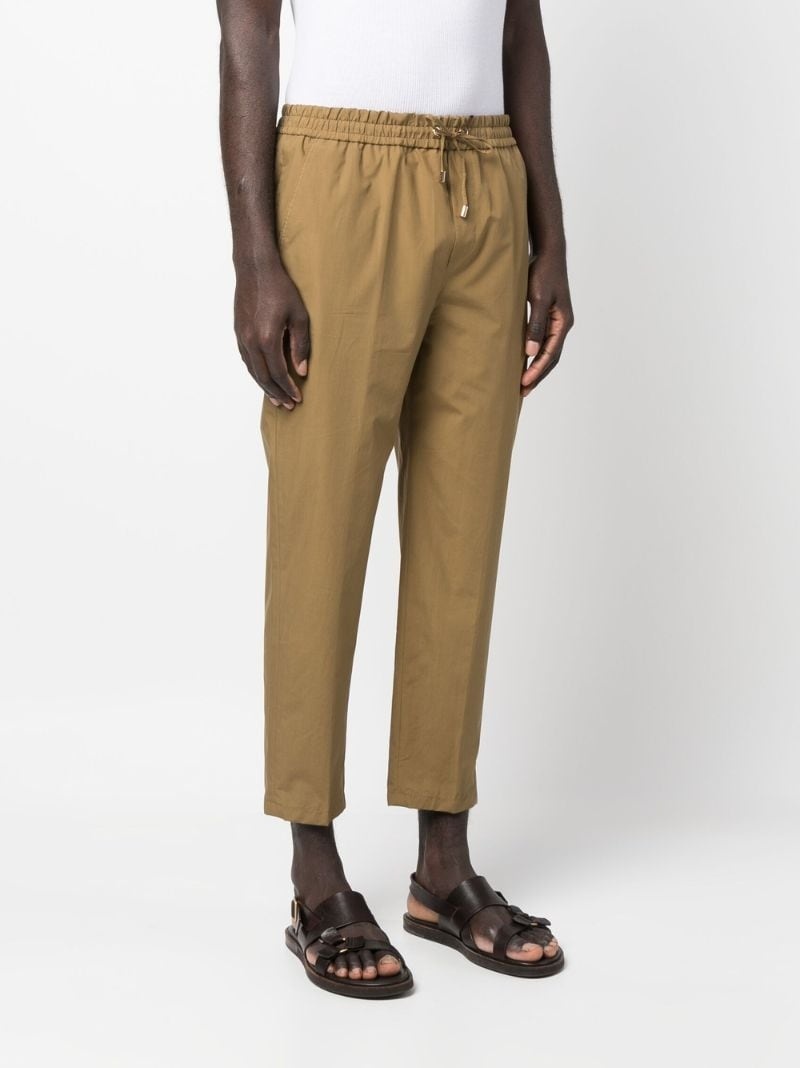 straight-leg cropped trousers - 3