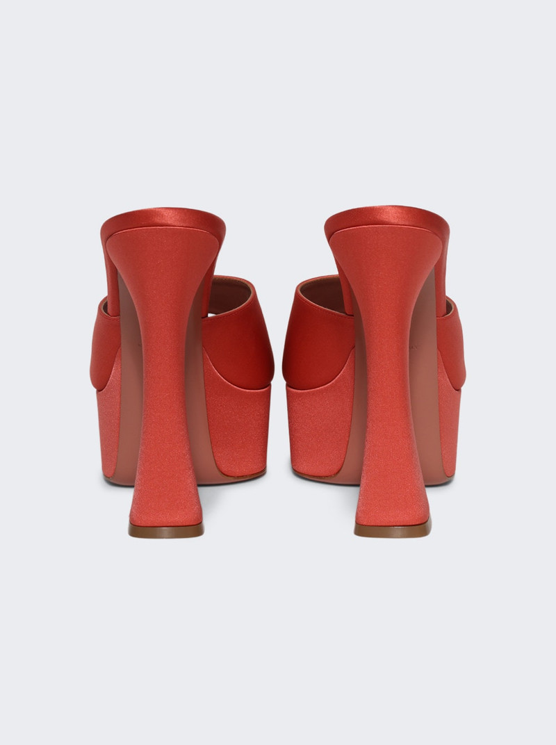 Amina Muaddi Dalida Plateau Slipper Blush Satin outlook