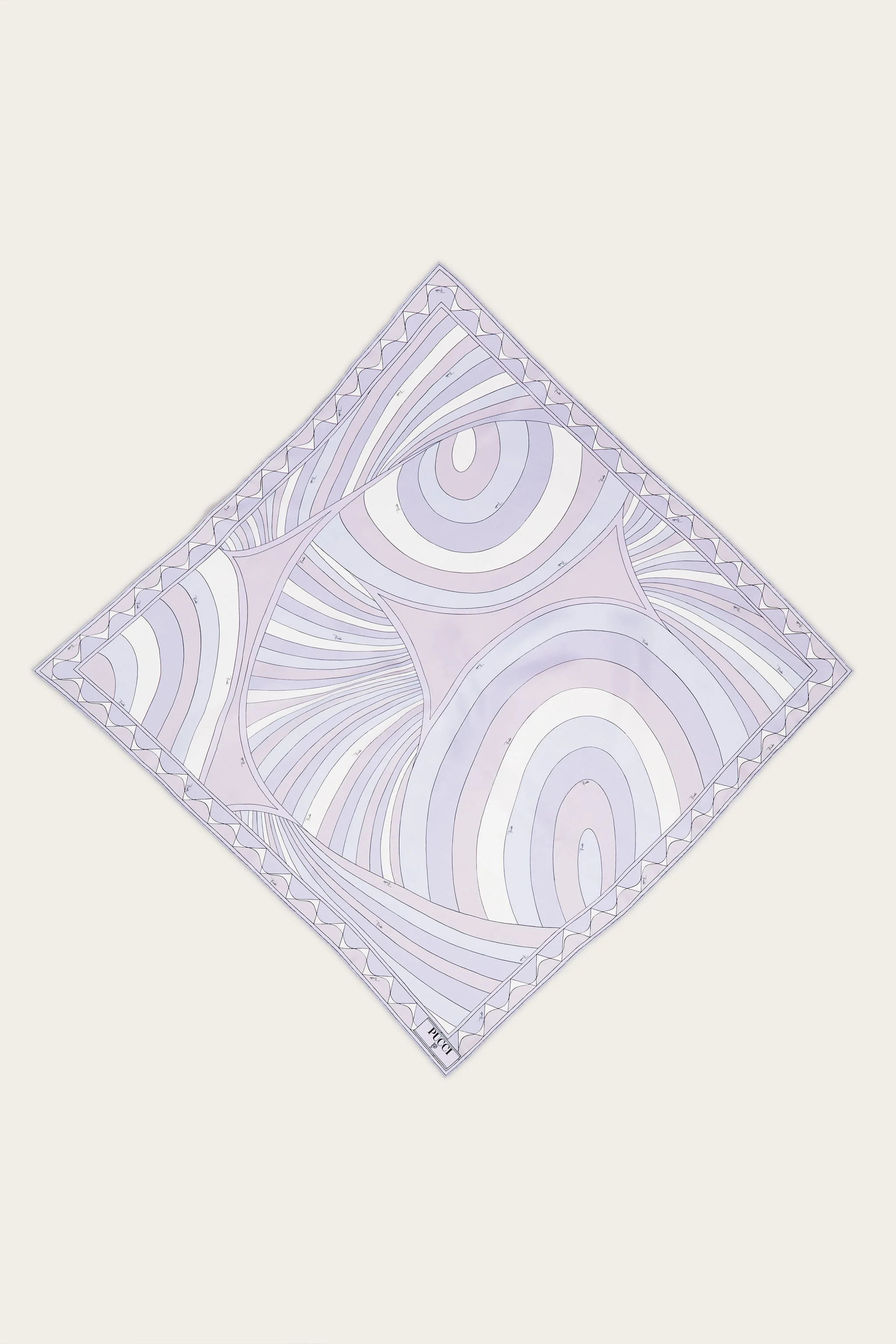 IRIDE PRINT DOUBLE-FACED SILK SCARF - 1
