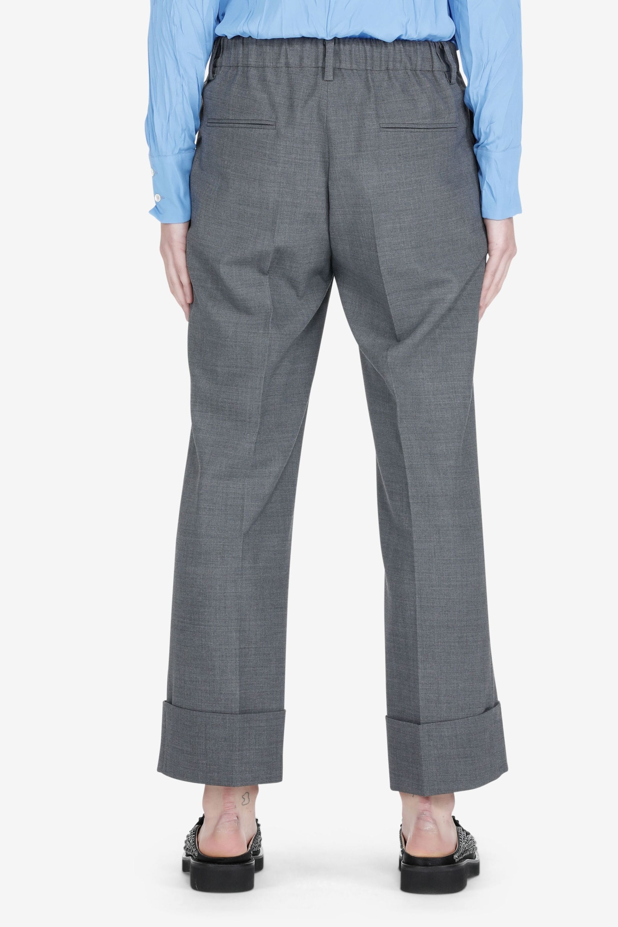 CROPPED STRAIGHT-LEG TROUSERS - 2