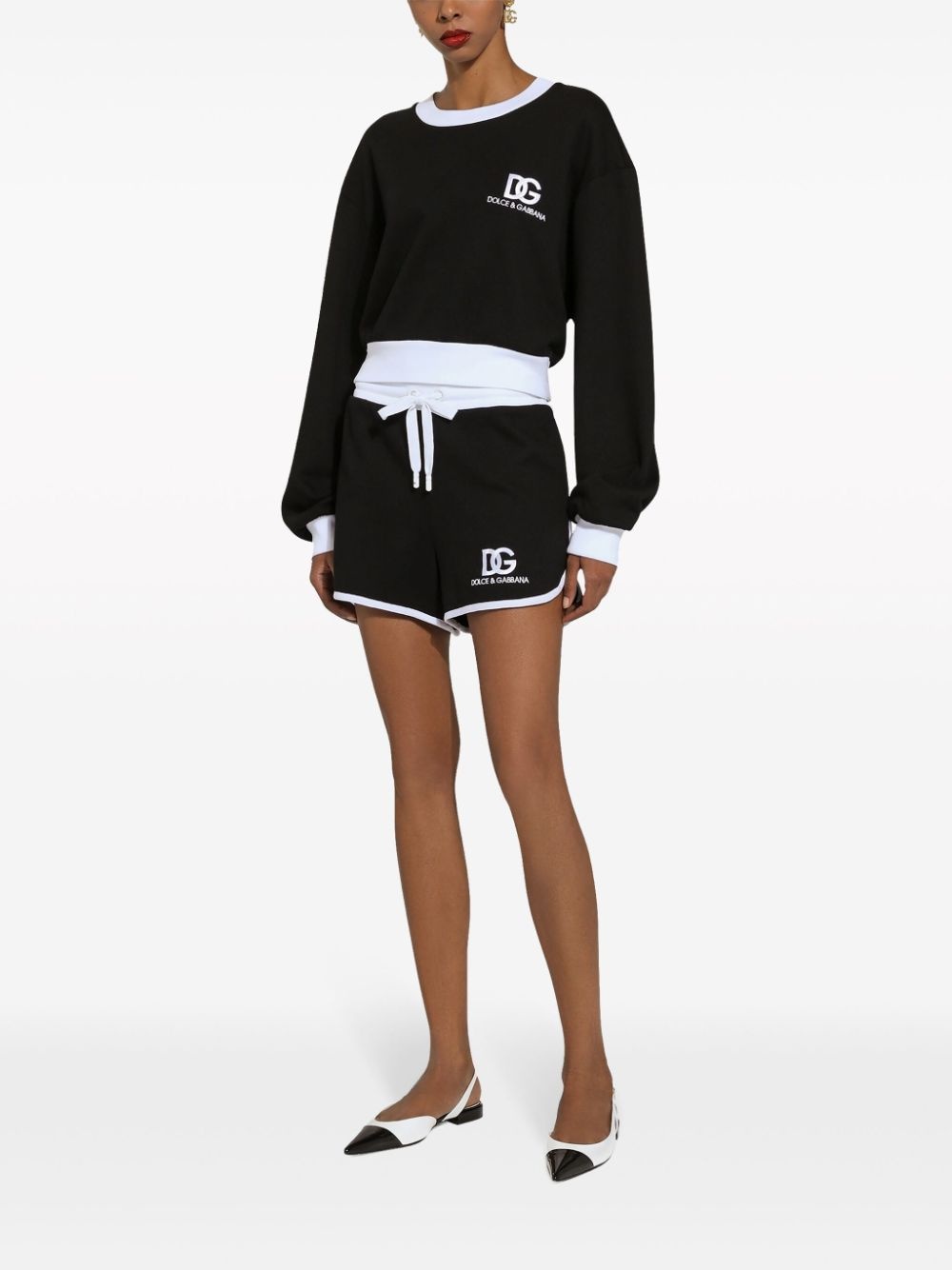 logo-print cotton-blend sweatshirt - 3