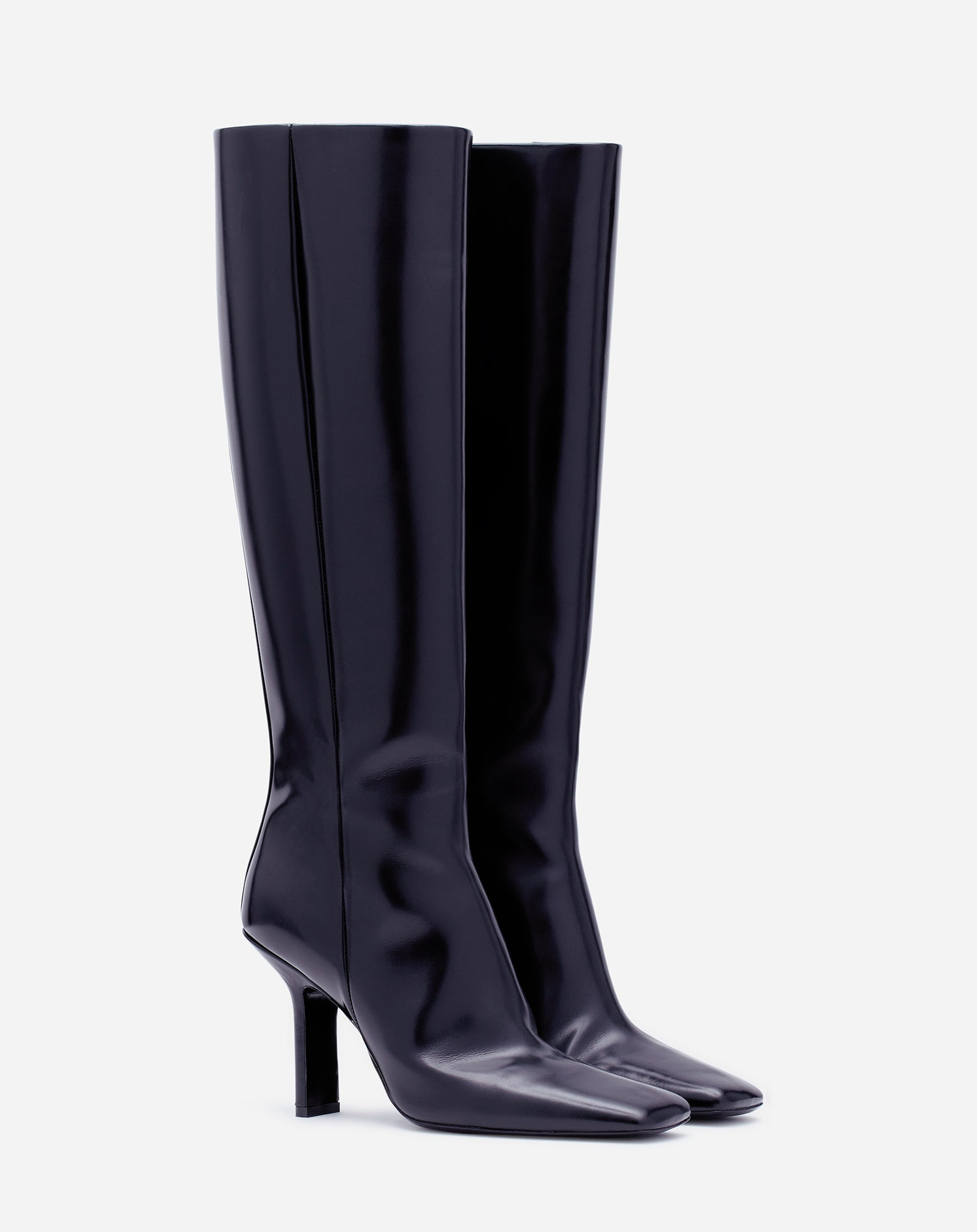MESURE BOOTS IN GLOSSY LEATHER - 2