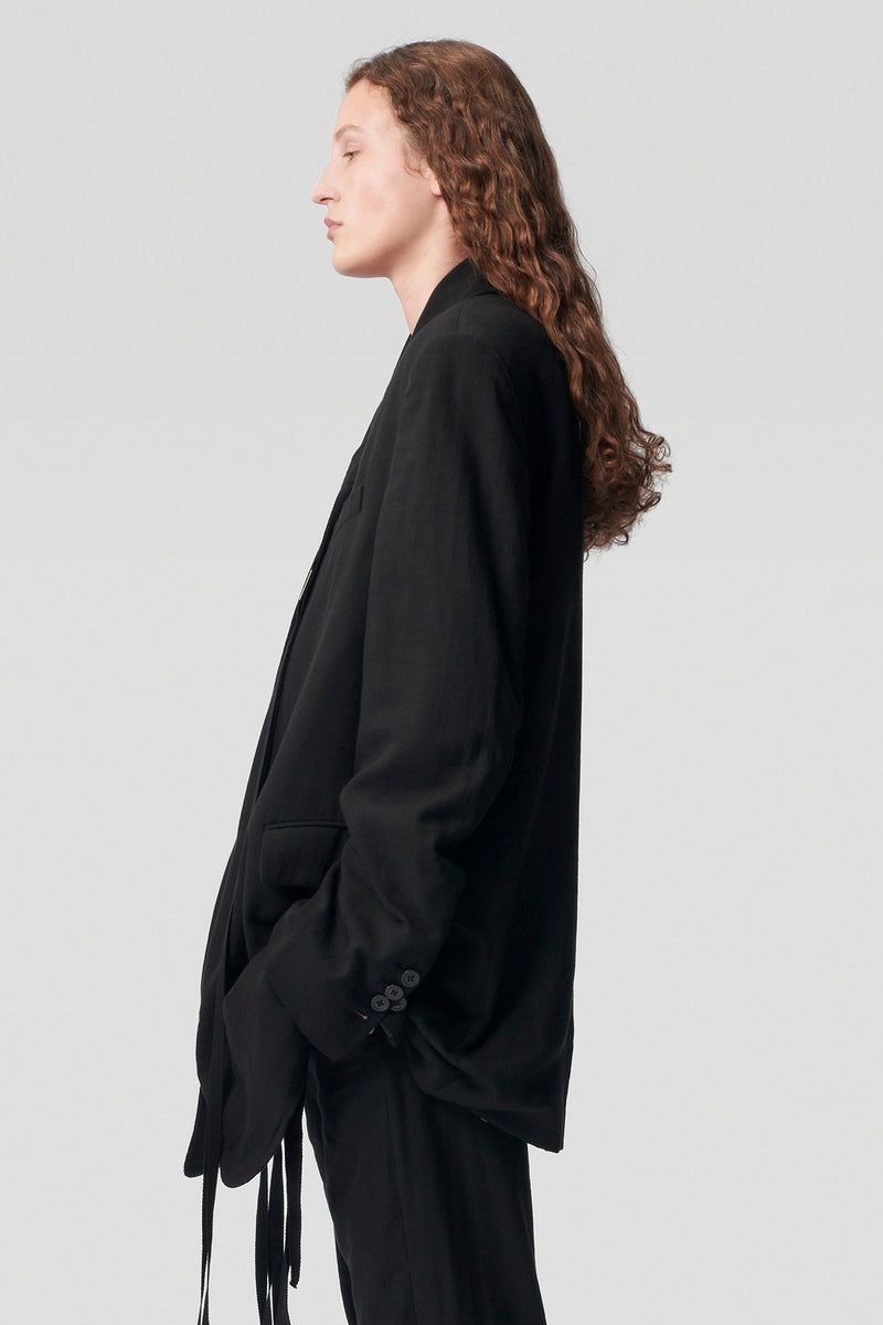 ジャケット・アウター ANN DEMEULEMEESTER DEN SLOUCHY JACKET ANN DEMEULEMEESTER DEN SLOUCHY JACKET