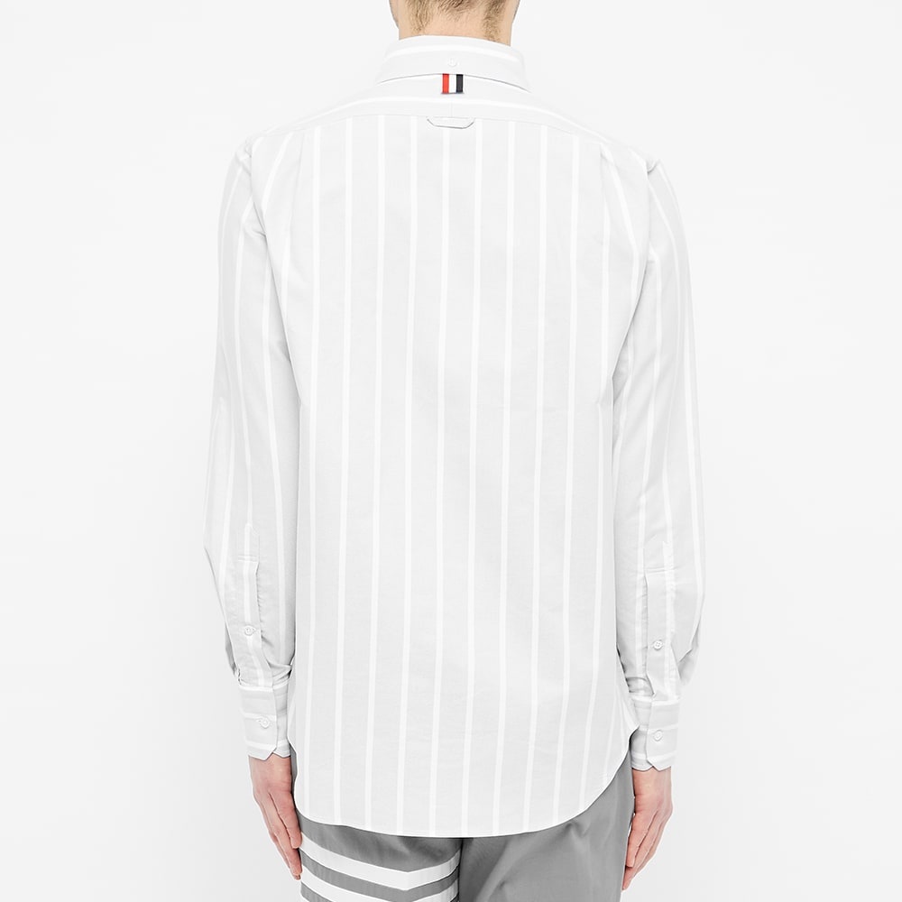 Thom Browne Baseball Icon Button Down Stripe Oxford Shirt - 4