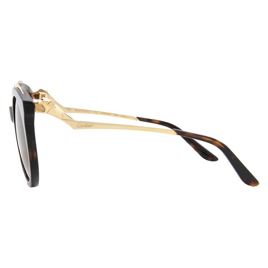 Cartier Panthere de Cartier Burgundy Phantos Ladies Sunglasses CT0118S 002 52 - 3