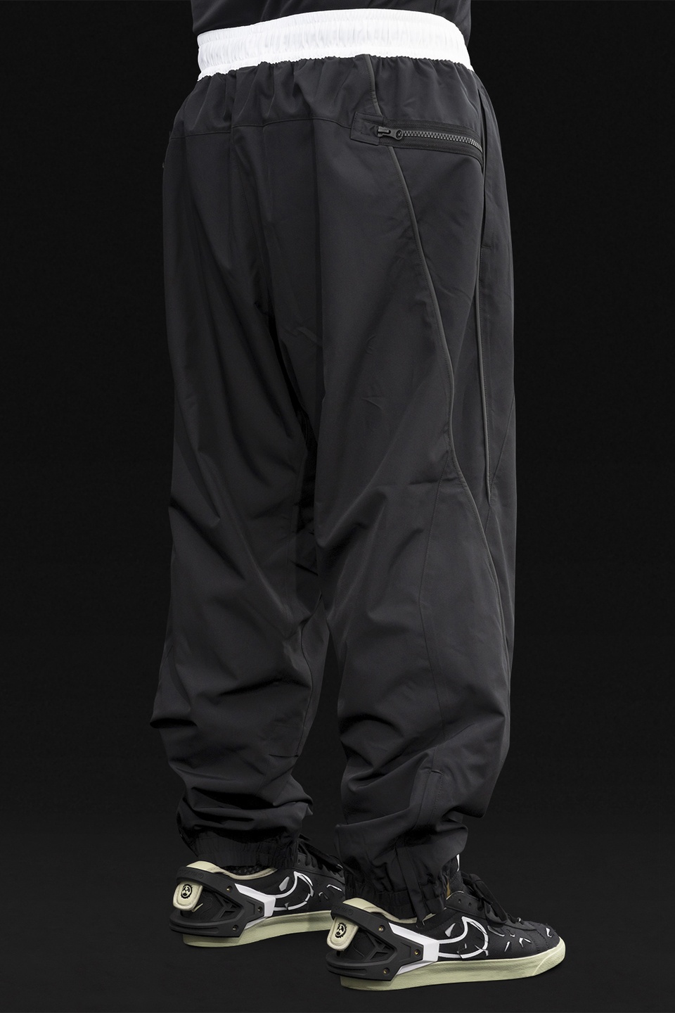 GGG-P2-011 Nike® Acronym® Track Pant Woven Black/Black/White/Black - 8