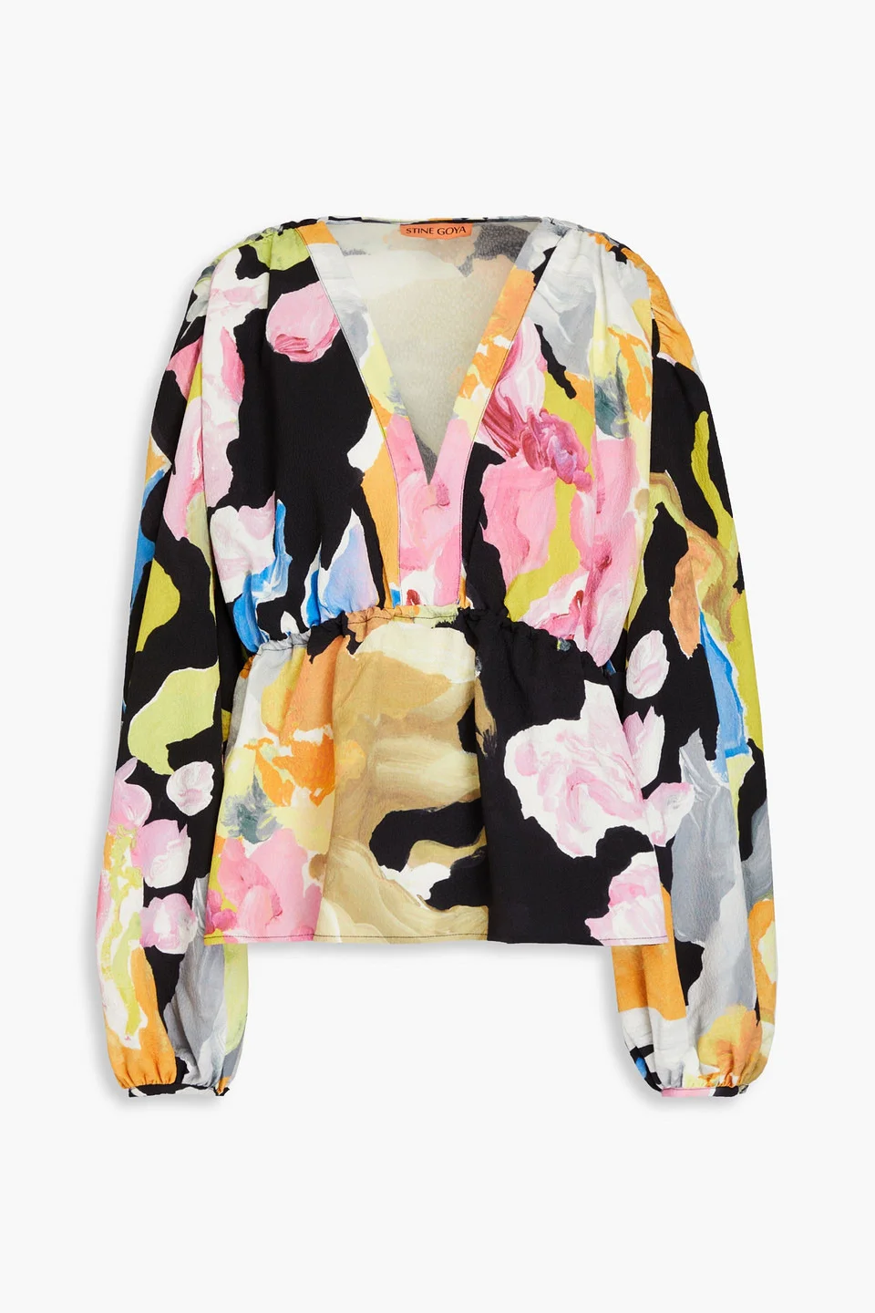 Toni printed crepe blouse - 1