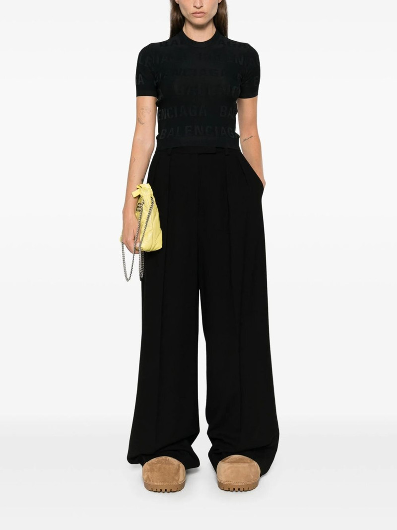 BALENCIAGA Bal Horizontal Allover crop top outlook