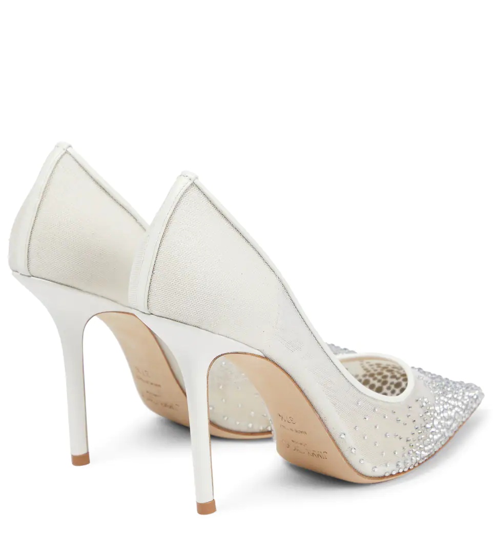 Love 100 crystal-embellished pumps - 3