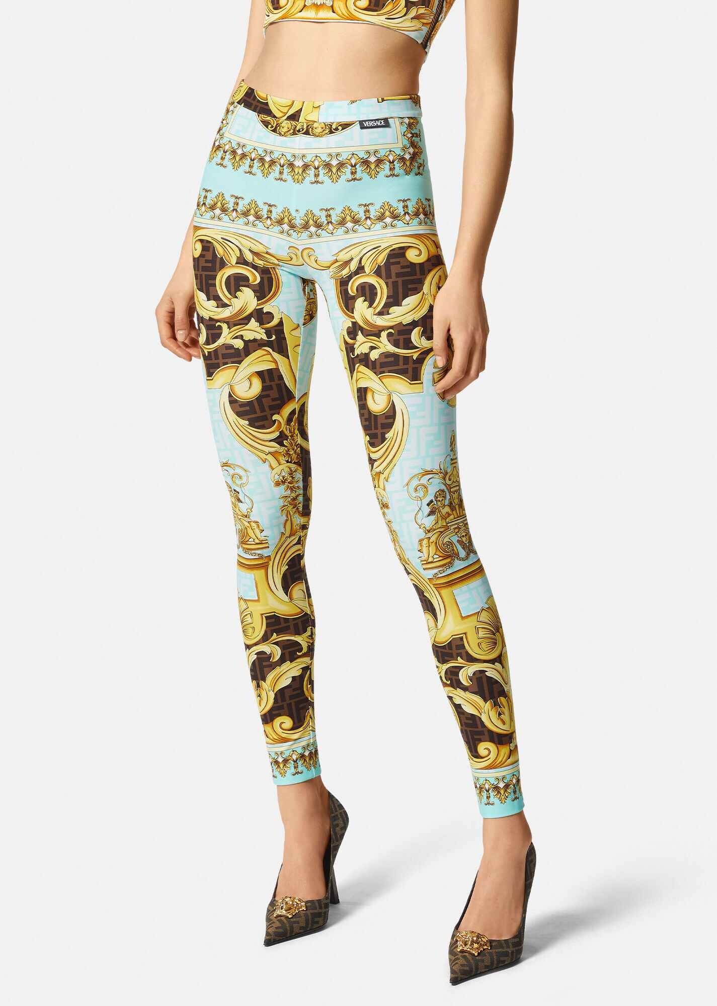 Fendace Gold Baroque Leggins - 3