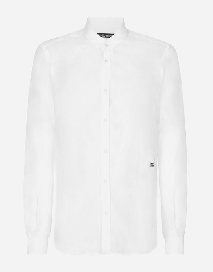 Linen Martini-fit shirt with DG hardware - 1