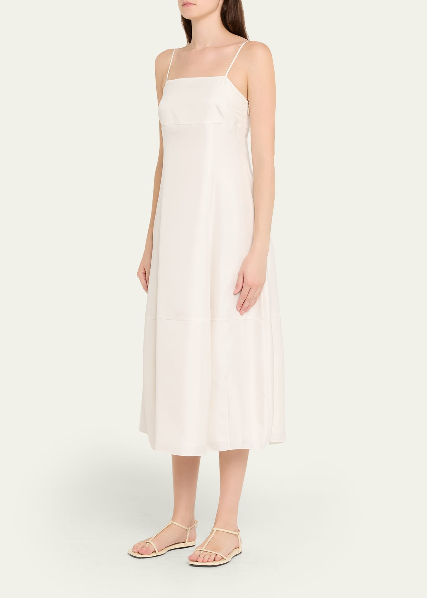 Sleeveless Silk-Twill Dress - 4