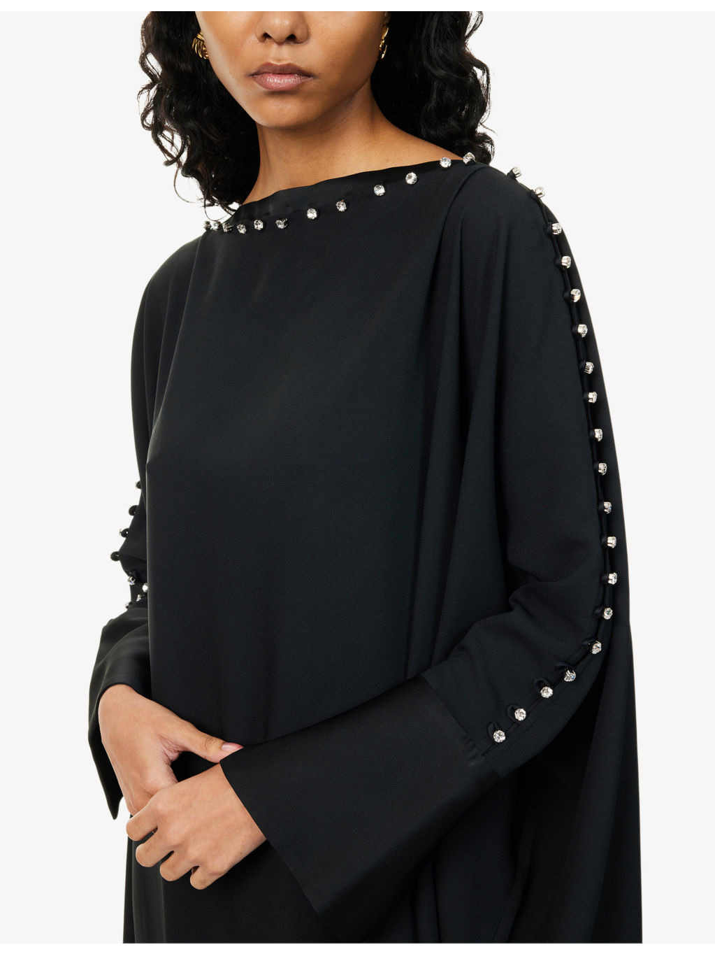 Mila Off-The Shoulder Woven Kaftan - 6