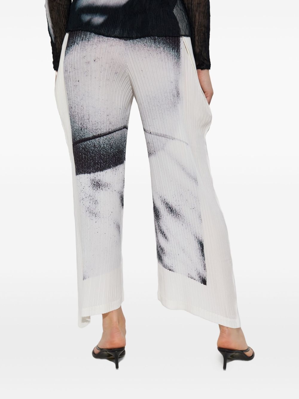 Shadow Study printed pleated trousers - 4