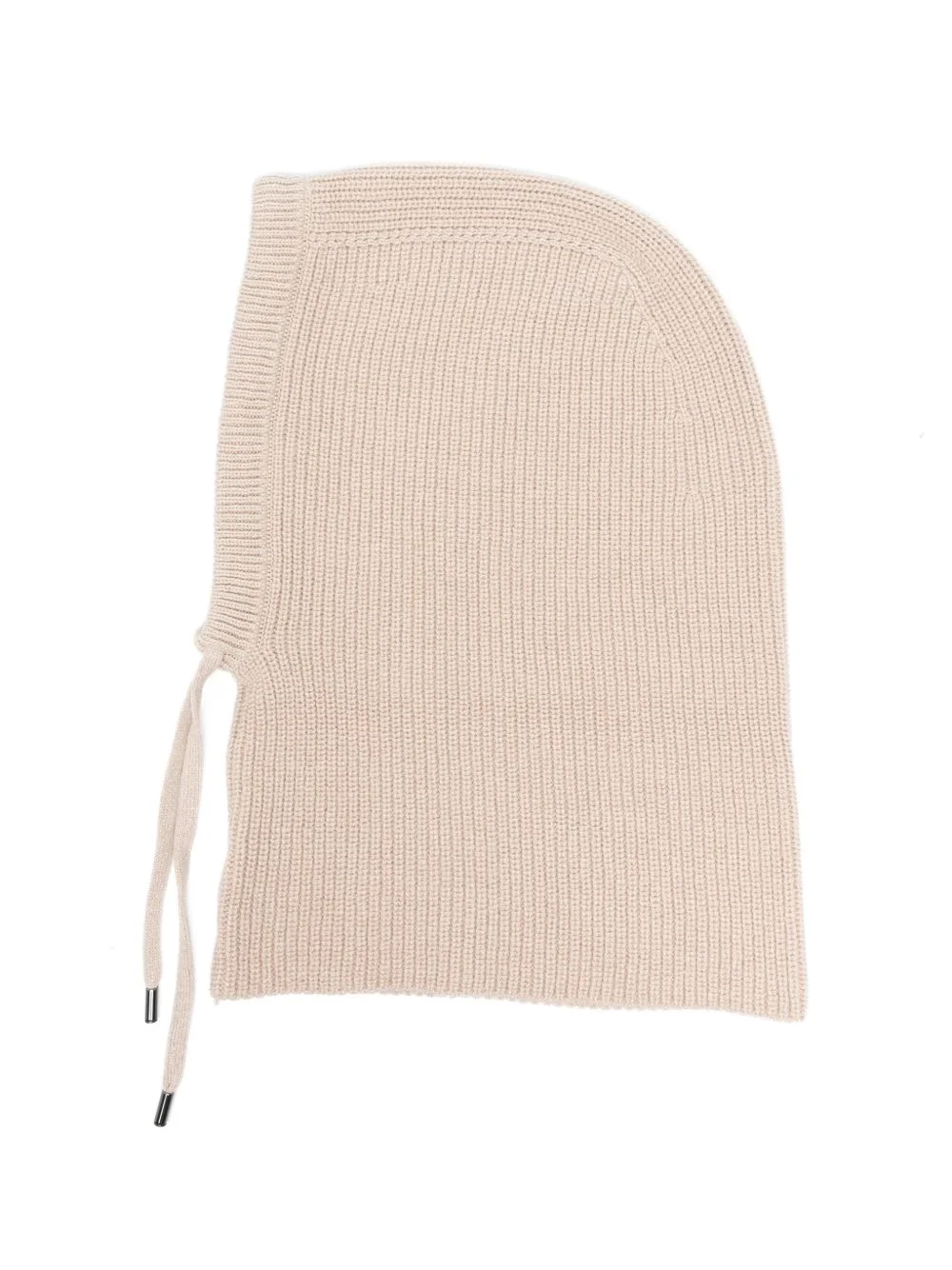 ribbed-knit drawstring balaclava - 1