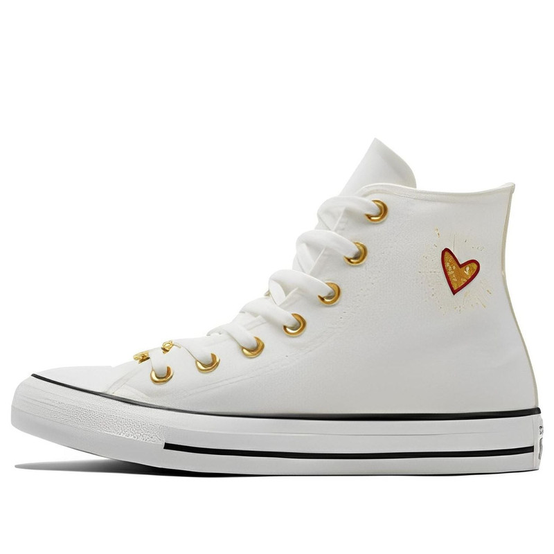 (WMNS) Converse Chuck Taylor All Star High 'Valentine's Day 2023 - Vintage White' A05139C 1