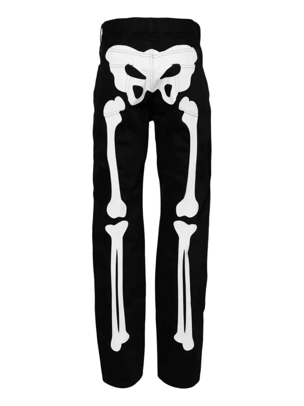 BONE PATCH TWO-TONE JEANS - 2