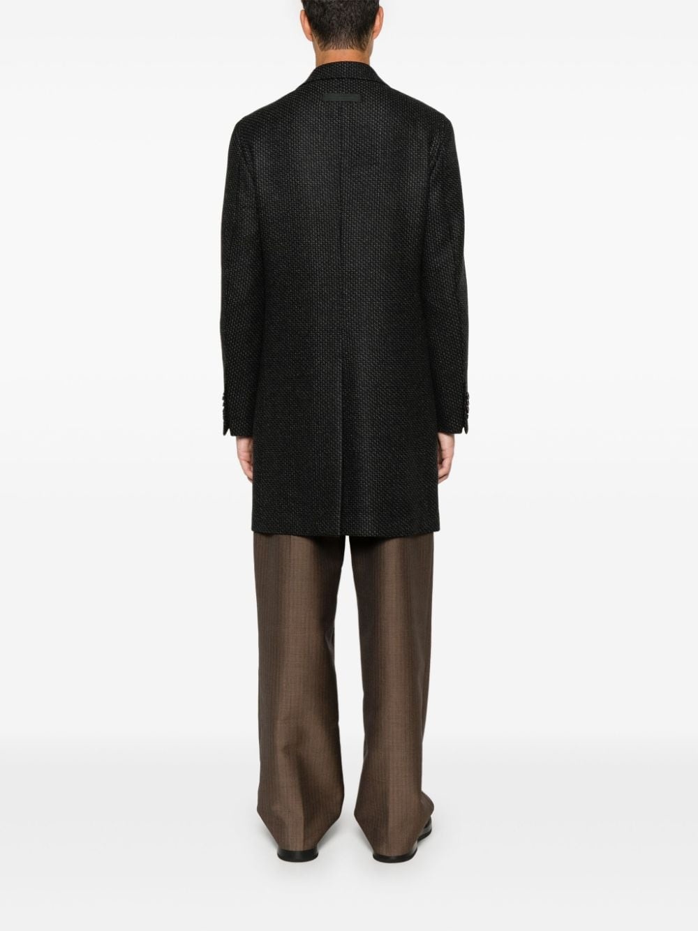 mini-check coat - 4