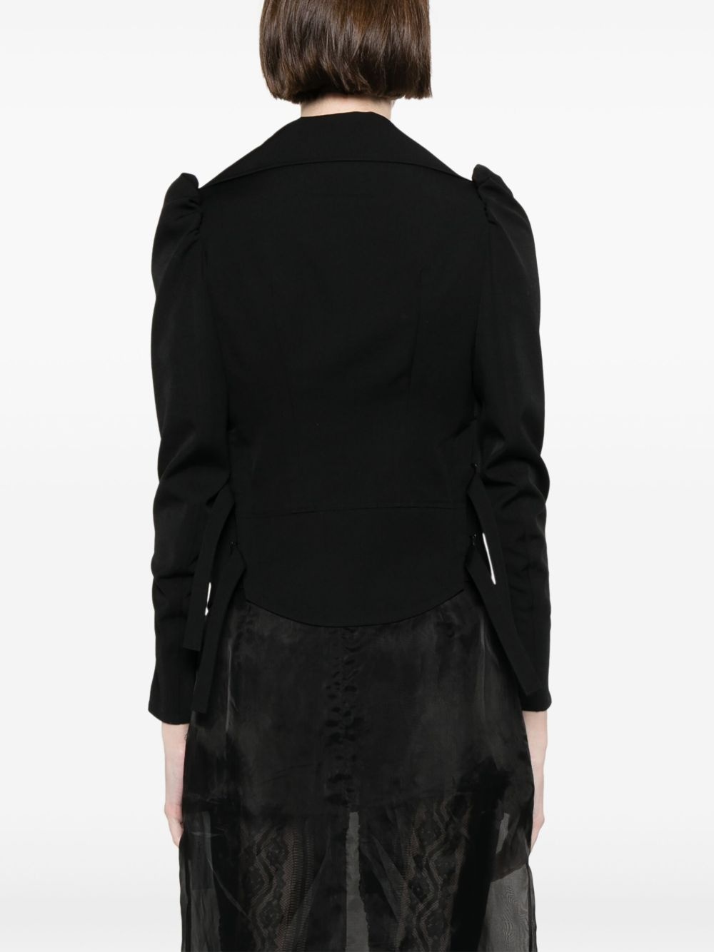 wool biker jacket - 4