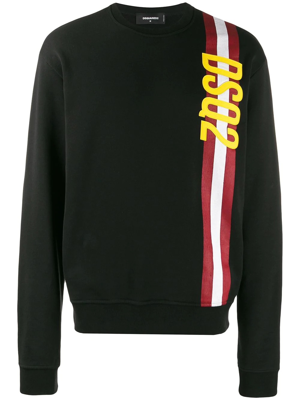 striped logo sweatshirt - 1