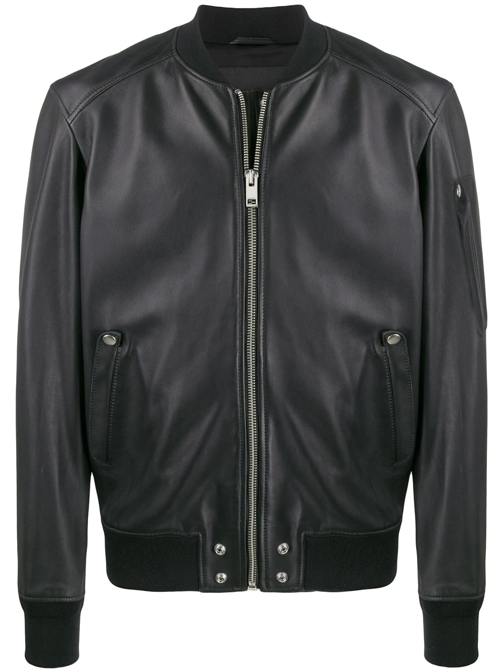 leather bomber jacket - 1