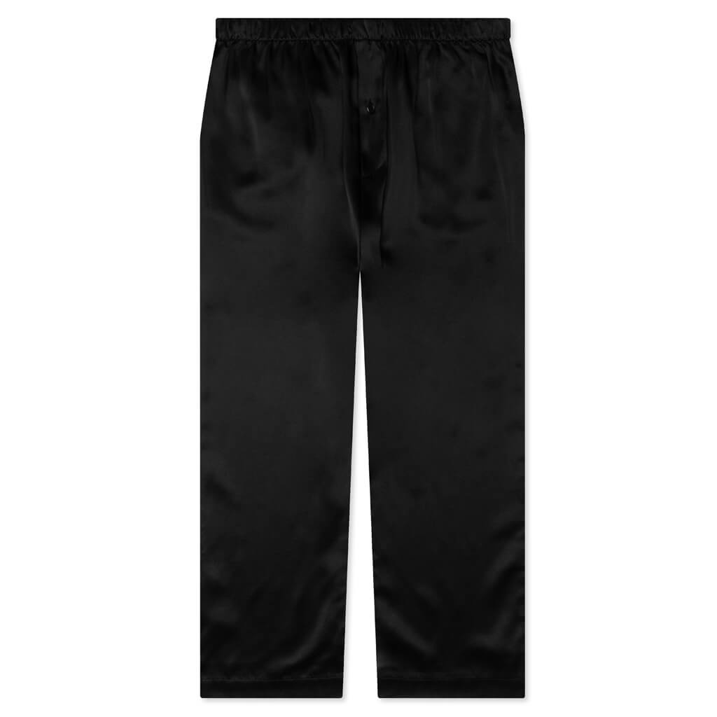 CHATEAU JOSUÉ PRESIDENTIAL SUITE SILK PAJAMA PANT - BLACK - 1