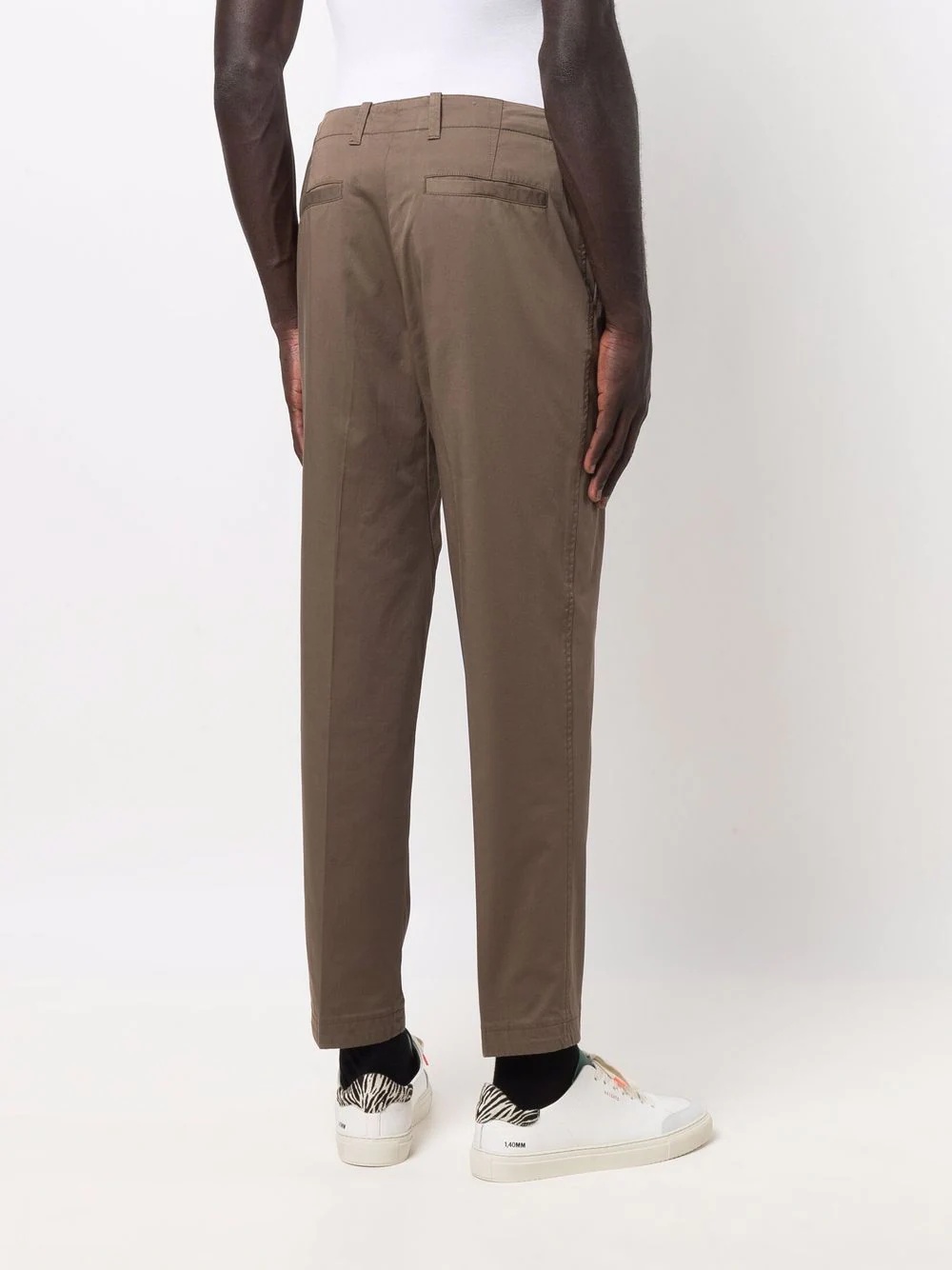 stretch-cotton chino trousers - 4