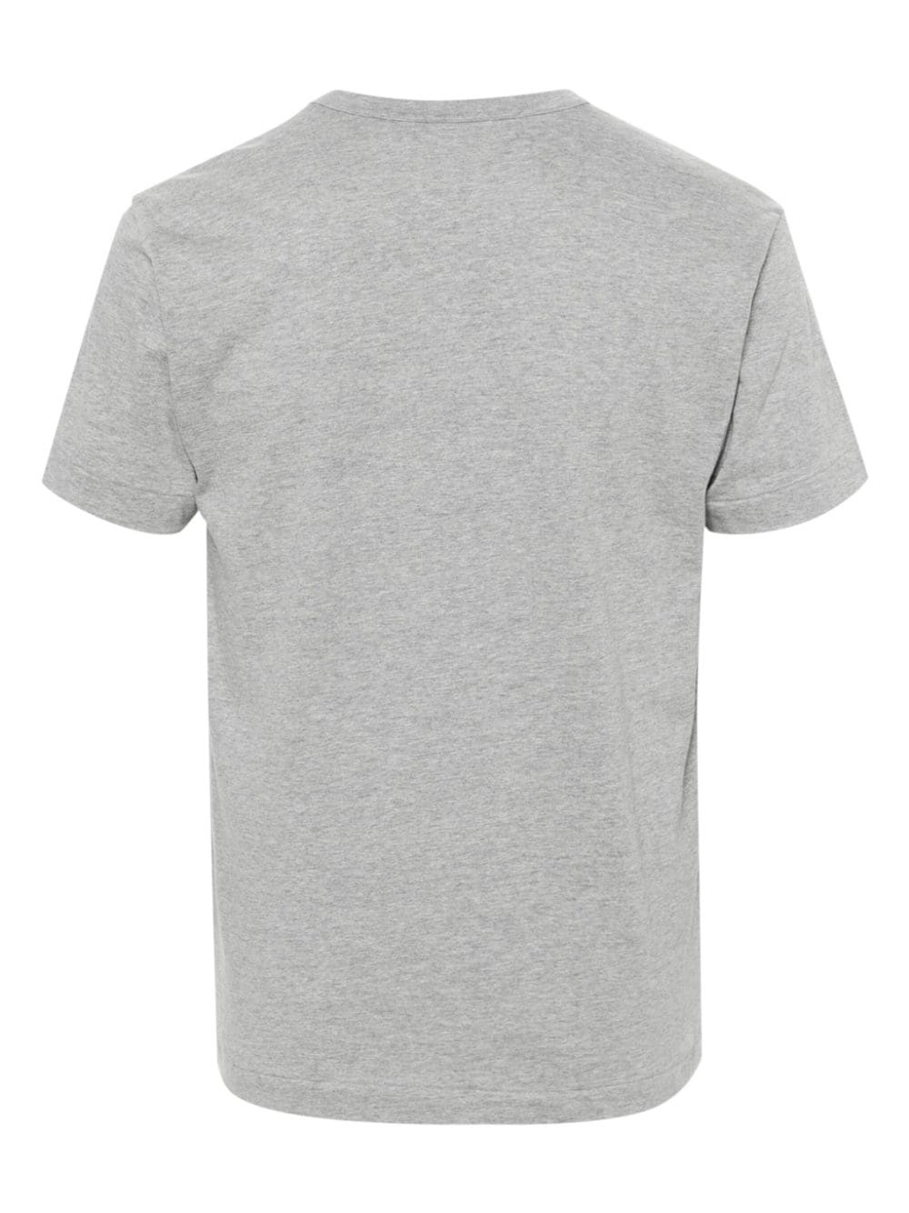 heart-patch cotton T-shirt - 2