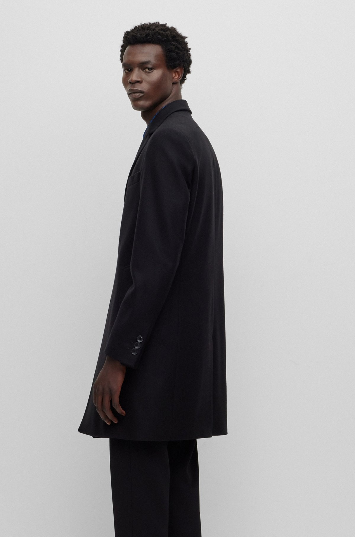 SLIM-FIT COAT IN A VIRGIN-WOOL BLEND - 5
