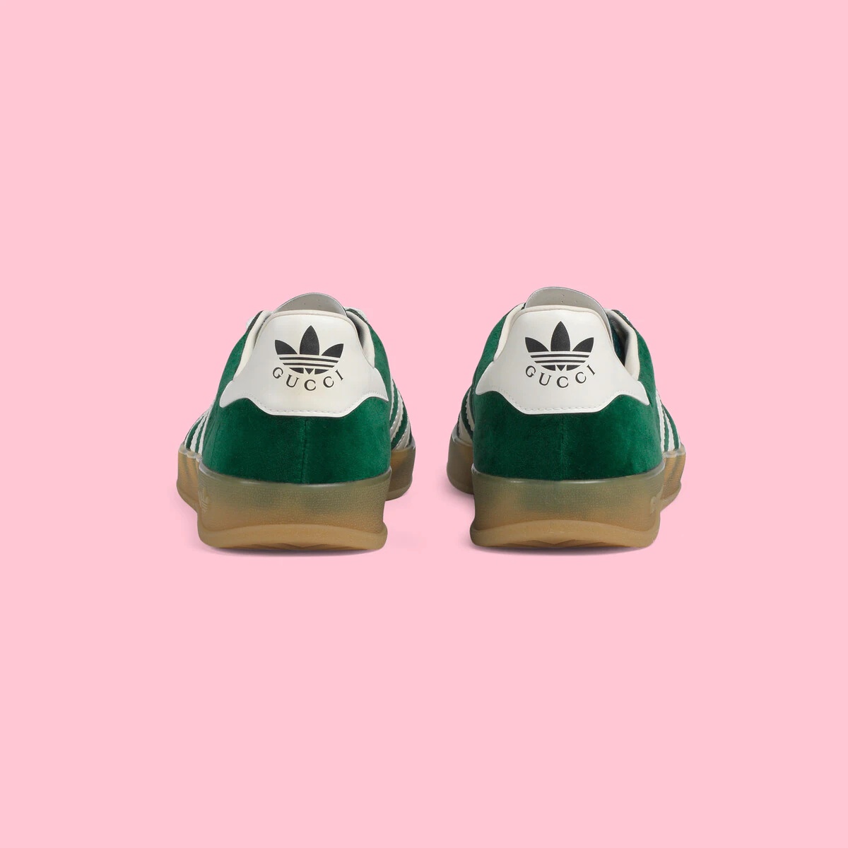 adidas gazelle silver green womens Adidas x Gucci Women's Gazelle Light Blue Silk Duchesse Low Top Sneakers main image 0
