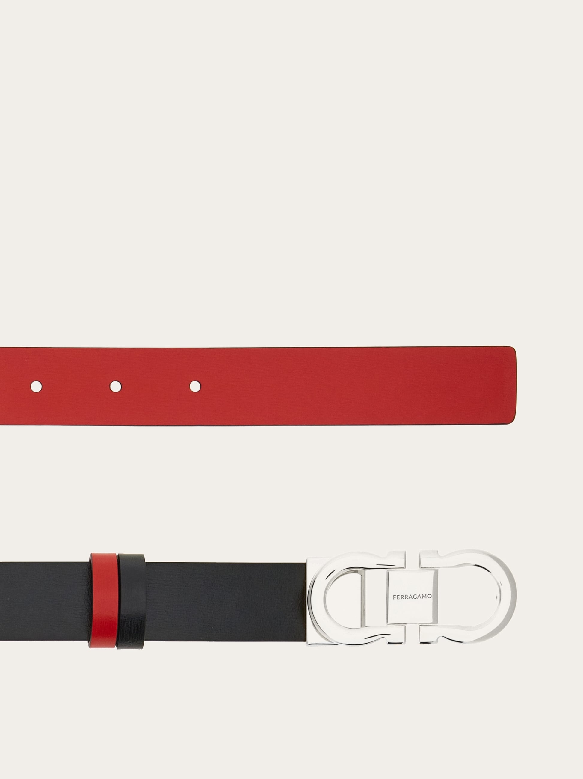 Adjustable and reversible Gancini belt - 2