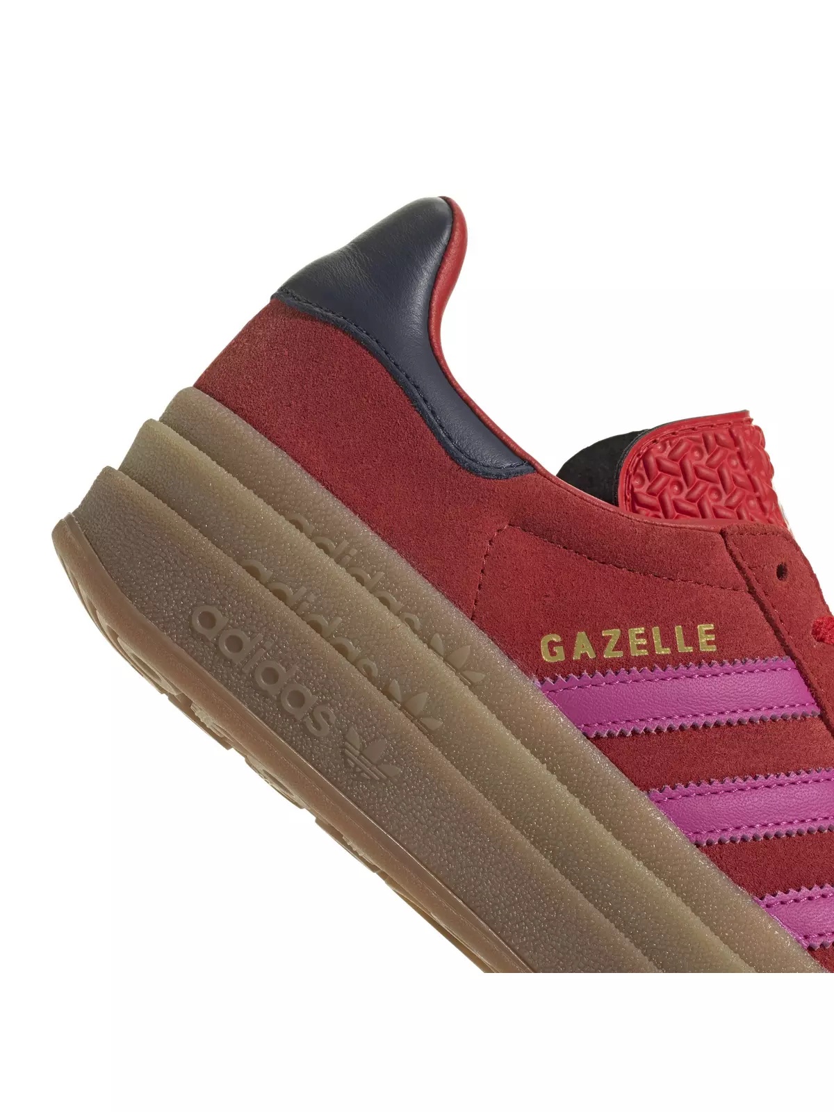 Originals Gazelle Bold "Red/Semi Lucid Fuchsia/Night Indigo" Women's Shoe - 7