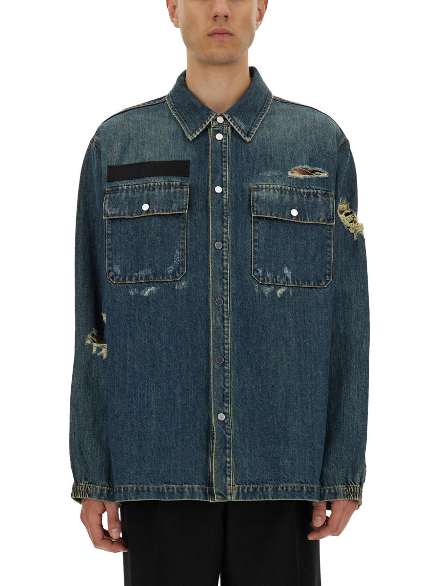 Denim Uniform Shirt - 1