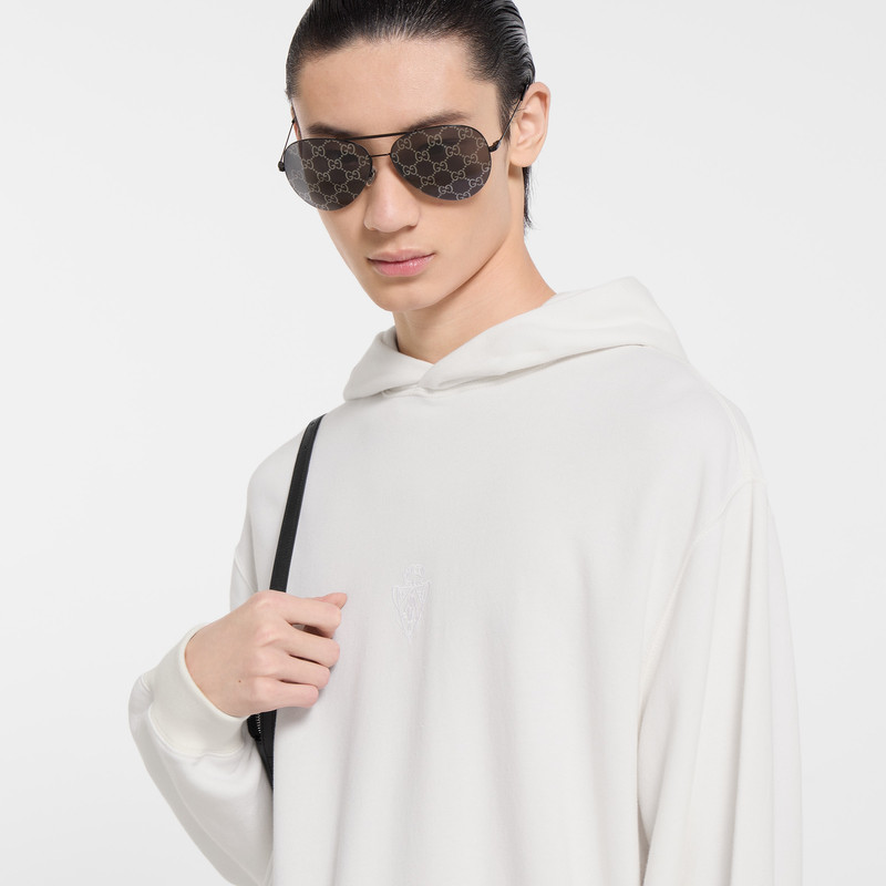 Cashmere blend sweatshirt with embroidery 3