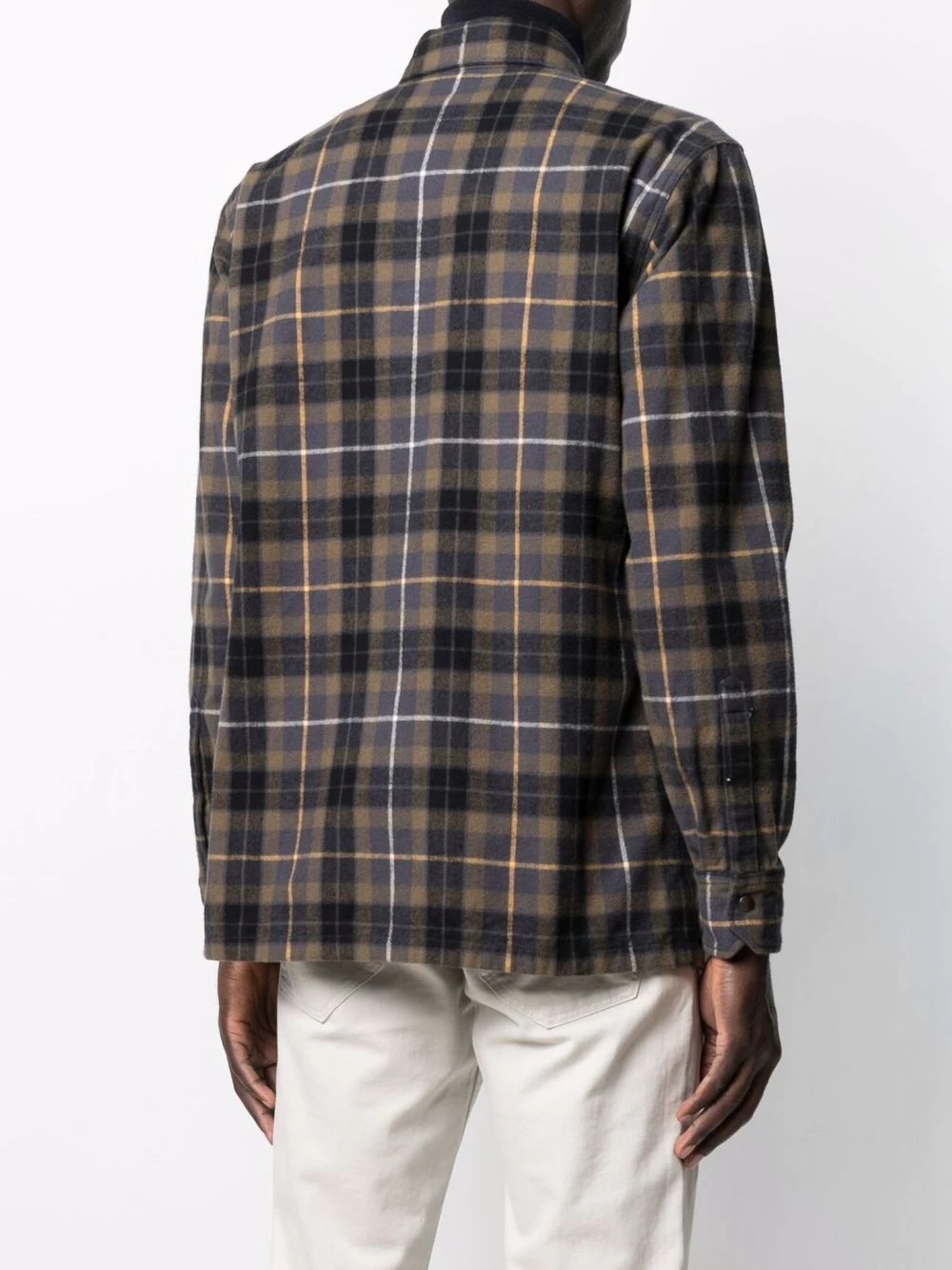 plaid-check print shirt - 4