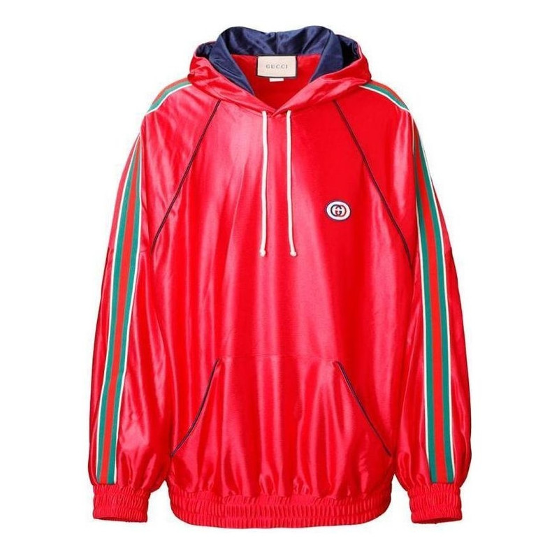 Gucci SS21 Taped Hooded Track Jacket 'Red' 653373-XJDI9-6429 - 1
