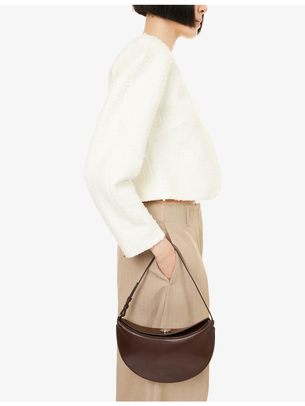 Le Petit Ovalo Leather Shoulder Bag - 2