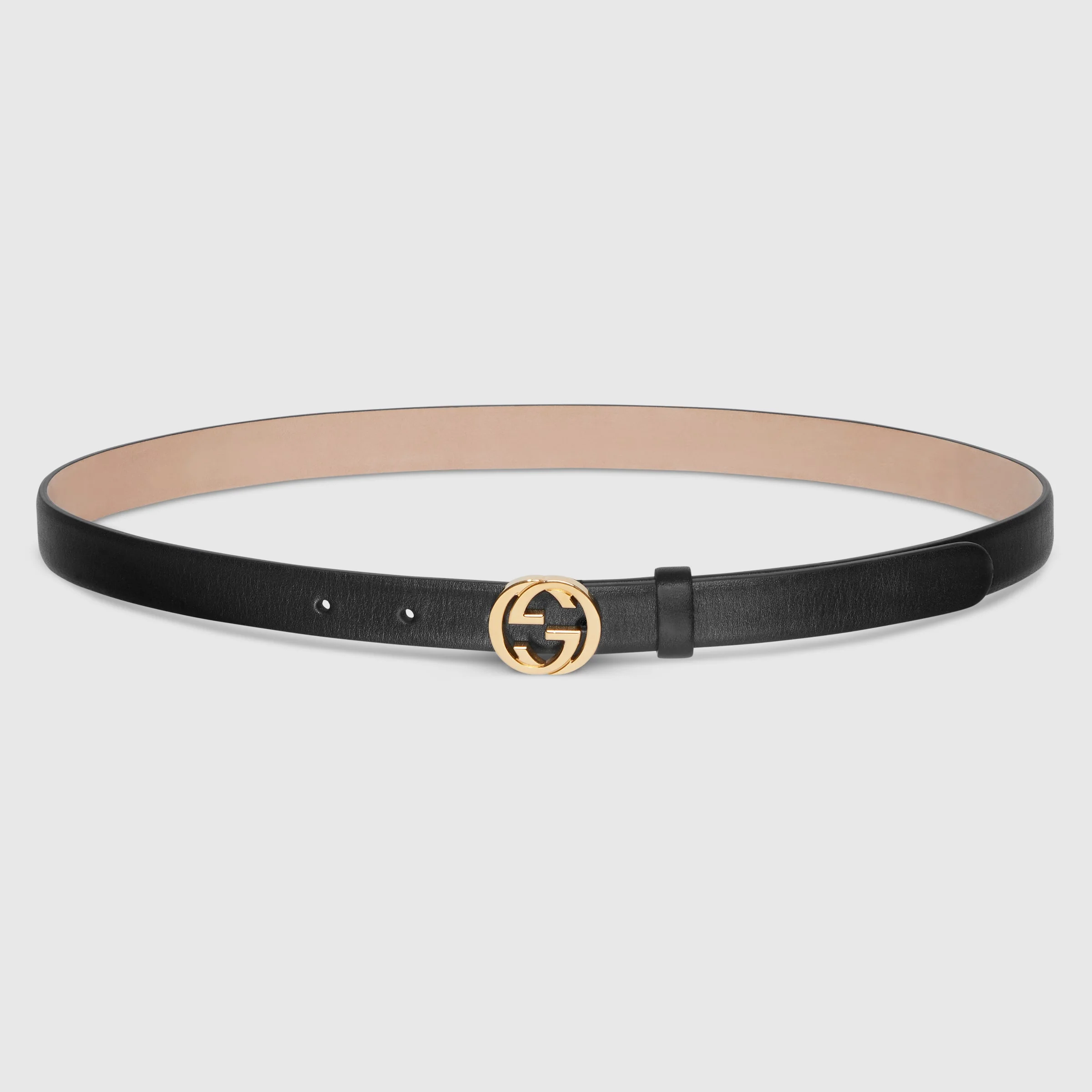 Thin belt with Interlocking G buckle - 1