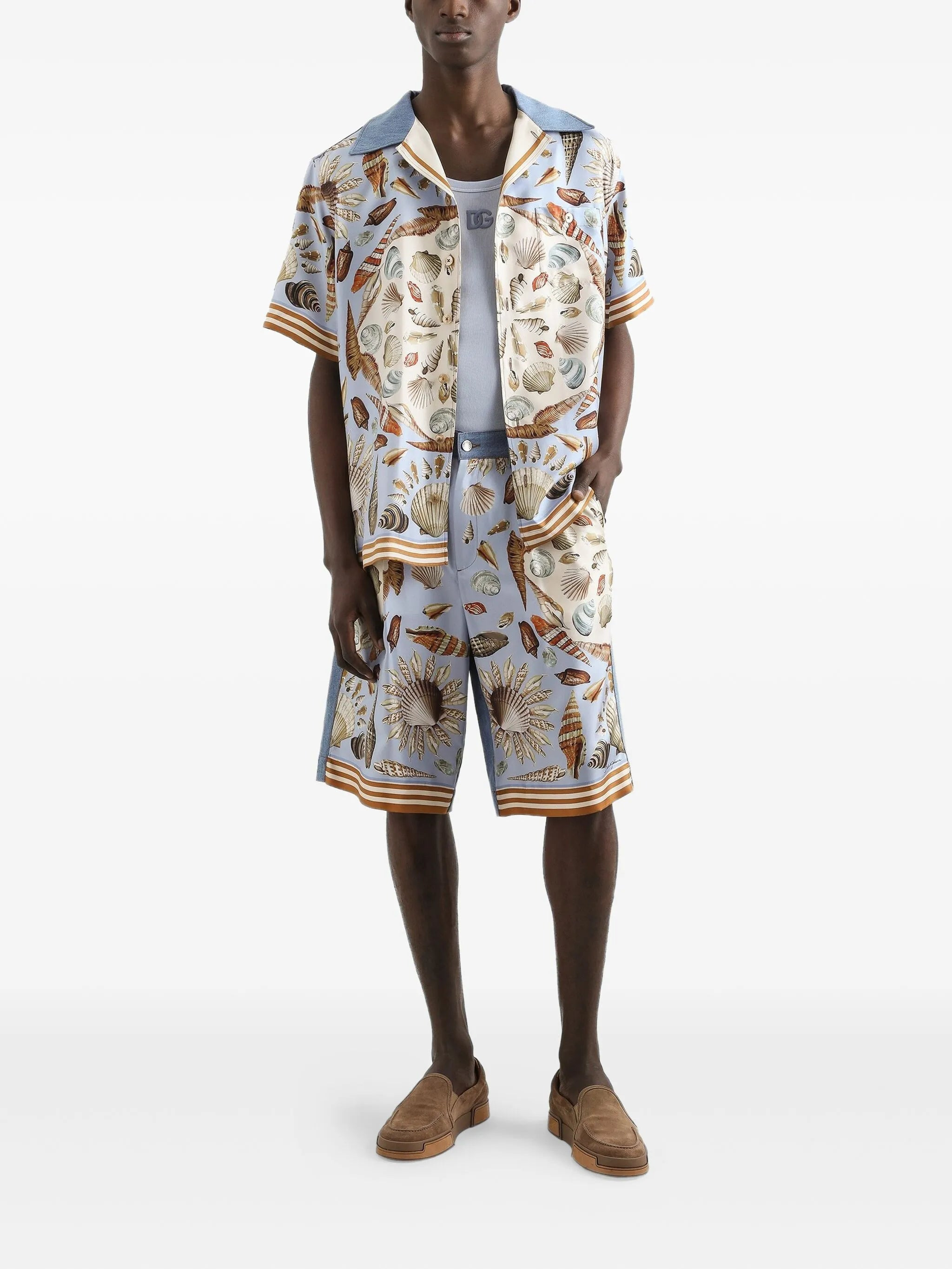 cotton-silk bermuda shorts - 2