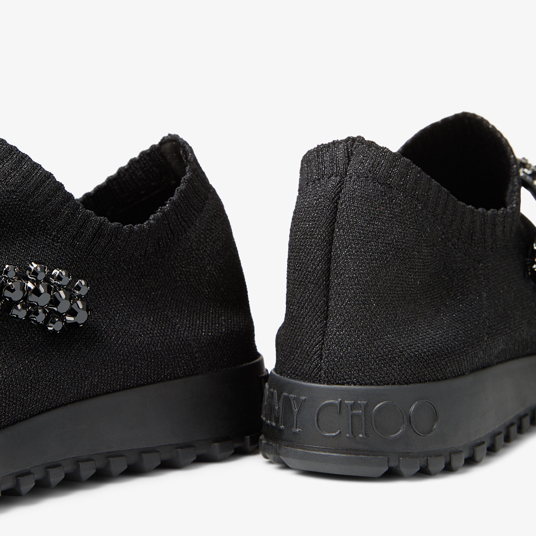 Verona
Black Knit Trainers with Crystals - 6