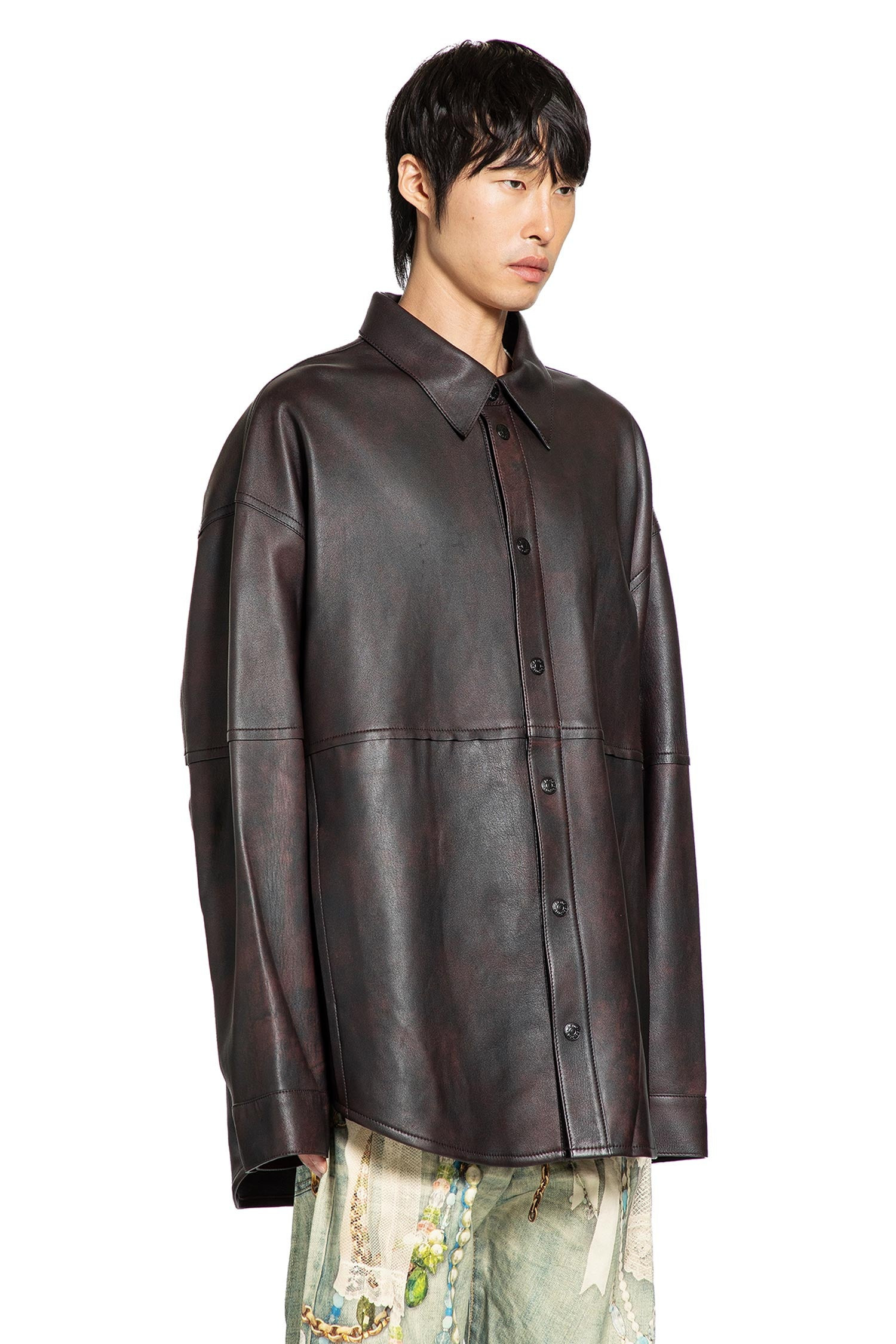 Leather Shirt Jacket - 2