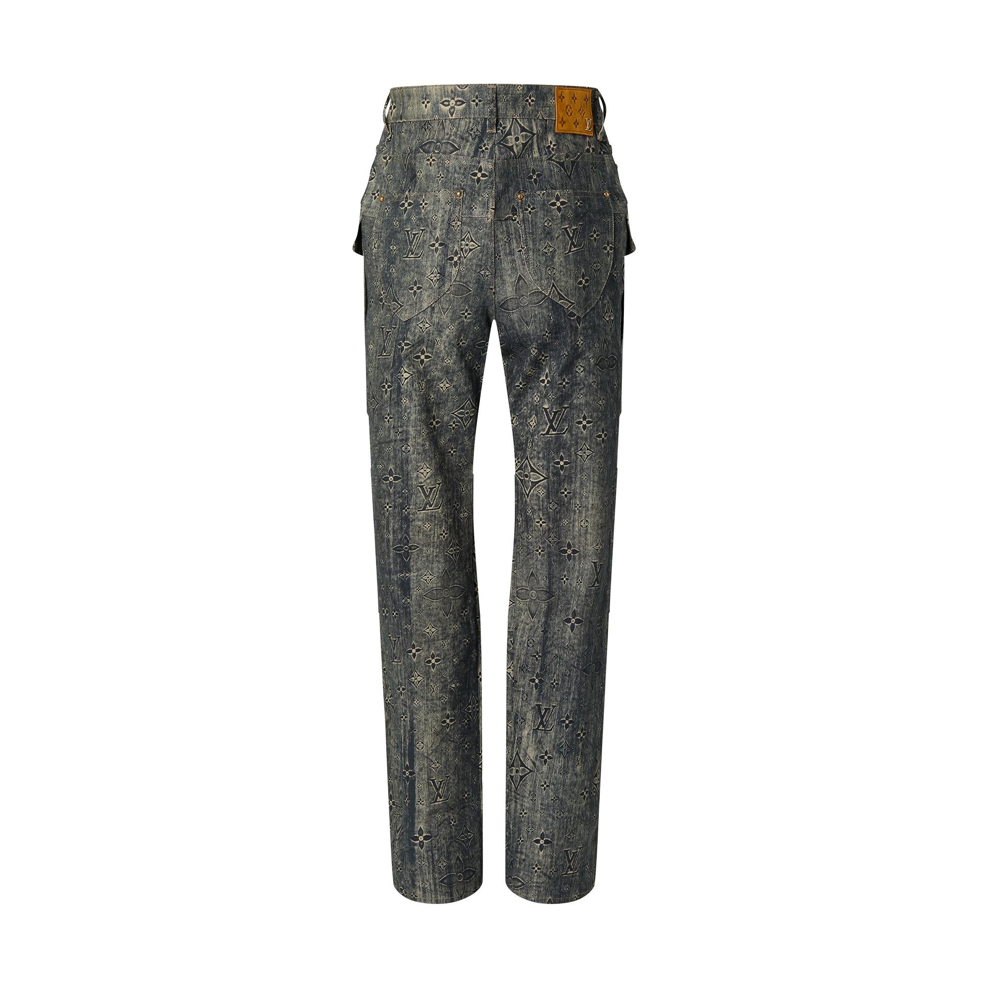 Monogram Tailored Denim Pants - 3