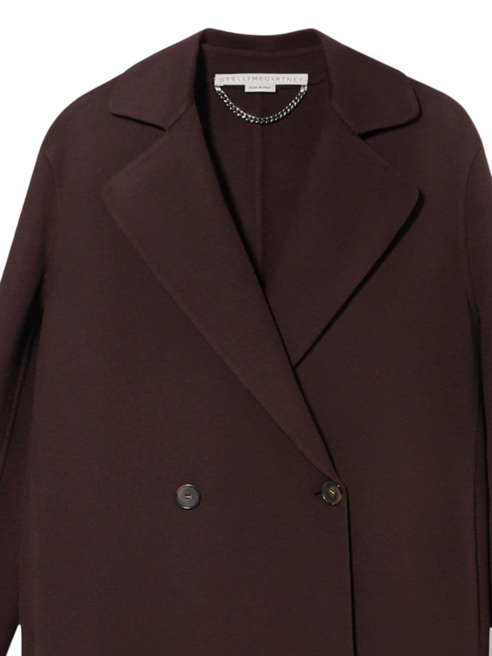 double-breasted wool coat - 2