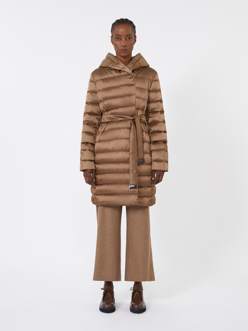 NOVEF Reversible down jacket in water-repellent satin 3