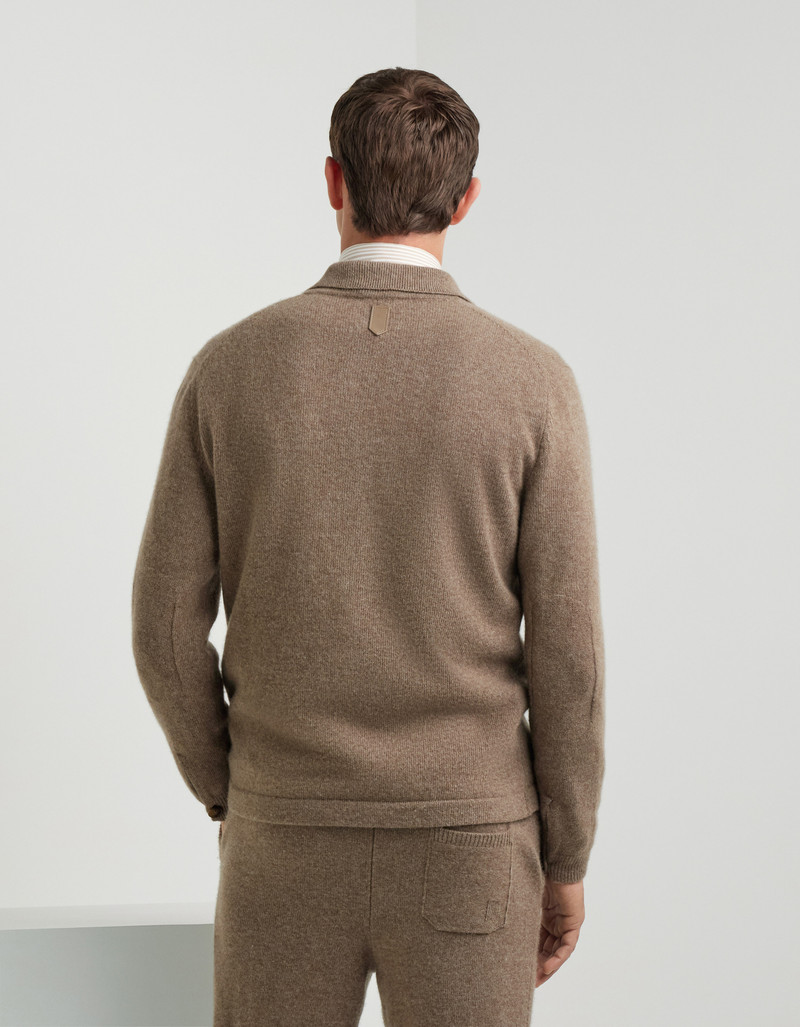 HAZELNUT WOOL-CASHMERE OVERSHIRT 4