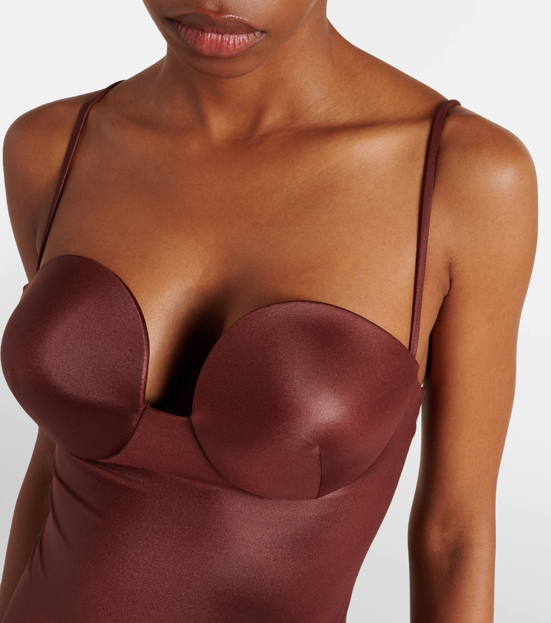 Retro bustier swimsuit - 4