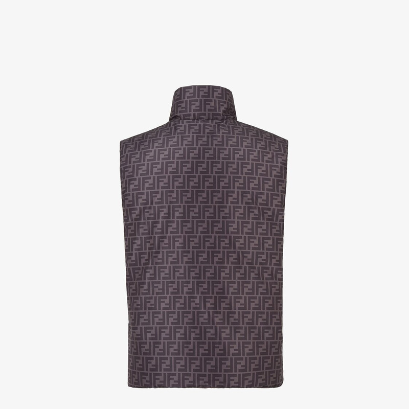 Black nylon gilet 2