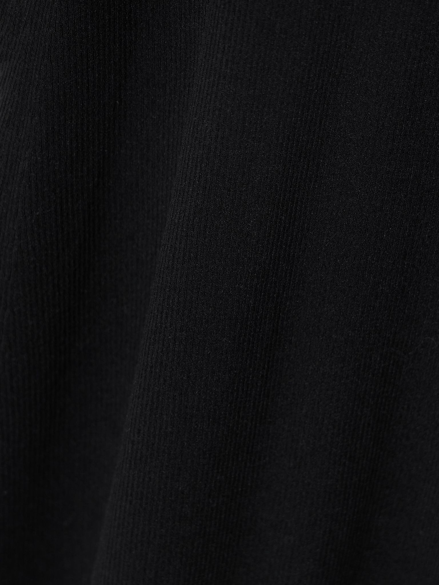Ribbed-knit turtleneck maxi dress Black - 5