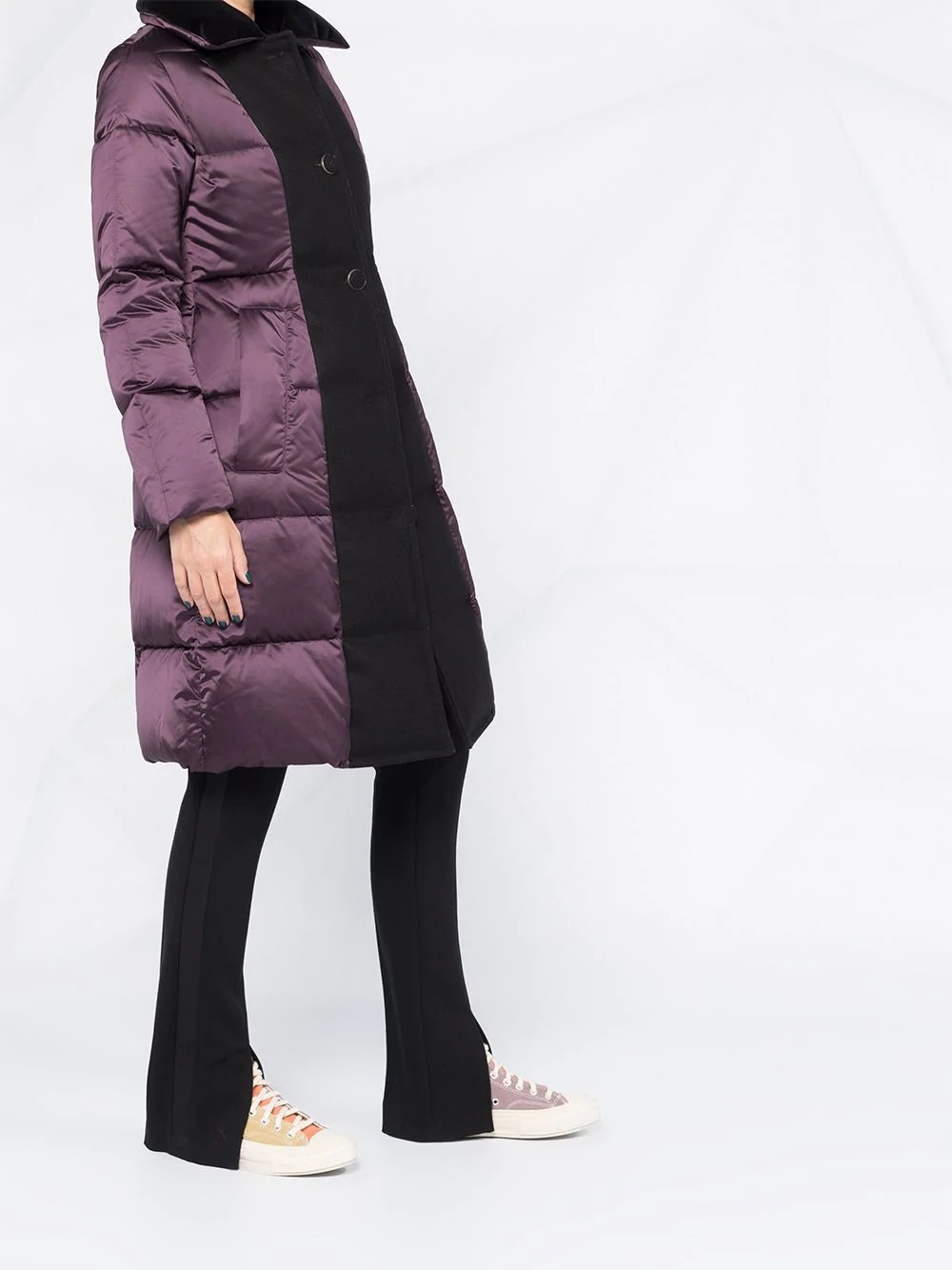 two-tone puffer jacket - 4