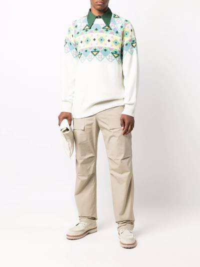 MSGM intarsia-knit jumper outlook